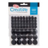 Velcro Adhesivo Negro CREATIVE material-didactico