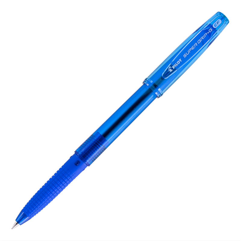 Caja 12 Lápices Pasta Super Grip G 0.5 Azul PILOT material-didactico