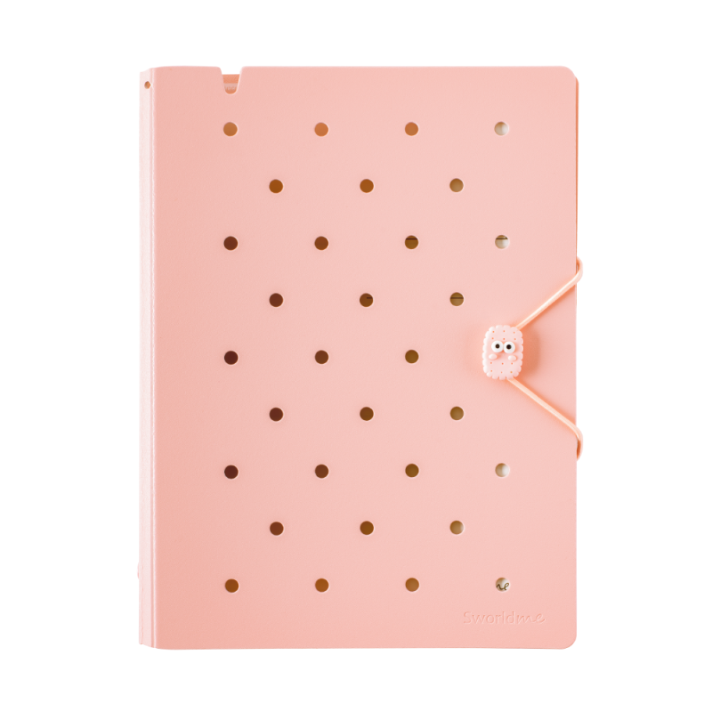 Agenda Pin A5 Rosado c/ 6 Anillos SWORLD material-didactico