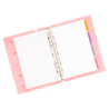 Agenda Pin A5 Rosado c/ 6 Anillos SWORLD material-didactico