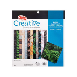 Block Papel Texturas Naturales CREATIVE material-didactico