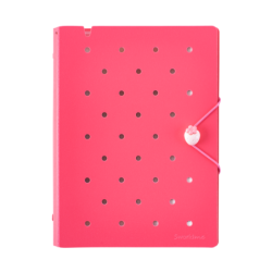 Agenda Pin A5 Fucsia c/ 6 Anillos SWORLD material-didactico