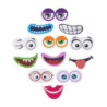Bocas y Ojos Goma Eva Adhesiva CREATIVE material-didactico