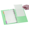 Agenda Pin A5 Verde c/ 6 Anillos SWORLD material-didactico