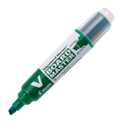 Set 12 un. Marcador Pizarra V Board Master Biselado Verde PILOT mat...