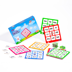 Lotería de Sílabas Cantando Aprendo a Hablar DACTIC material-didactico