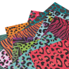 Cartulina 12 Diseños Animal Print Fancy