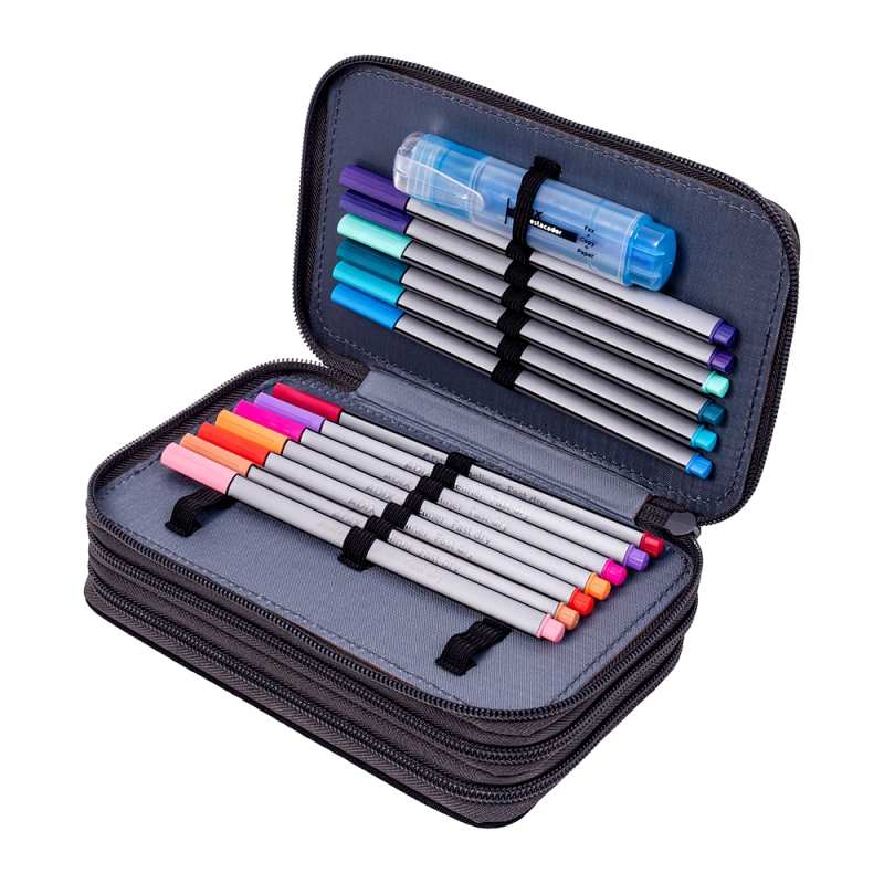 Estuche Escolar Triple Cierre