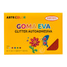Estuche Artecolor Goma Eva Glitter Adhesivo Artel