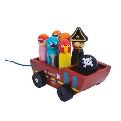 Bowling Piratas de Madera DACTIC material-didactico