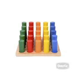 Escala Cilindros Madera Montessori DACTIC material-didactico