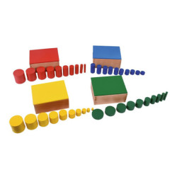 Set Cilindros Madera Montessori DACTIC material-didactico