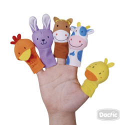 Títere Dedo Granja Tela DACTIC material-didactico